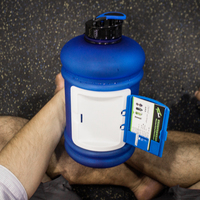 Bouteille d'eau sans BPA personnalisée, shaker sport en plastique givré, gourde en plastique pour usage au bureau imprimée