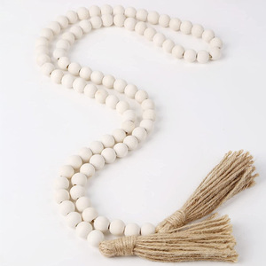 Ghirlanda di Perle <span class=keywords><strong>in</strong></span> Stile Rustico da 58 Pollici con Nappe, Decorazione Murale <span class=keywords><strong>in</strong></span> Stile Country Francese - Product Image 3