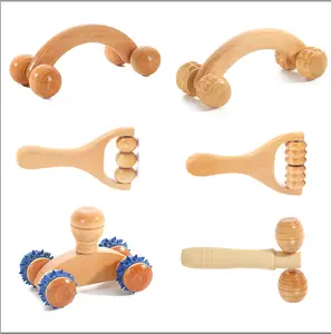 Original factory wholesale Cheap Mini Wood Facial Massager Set Other Massager Products Wood Therapy wooden massager