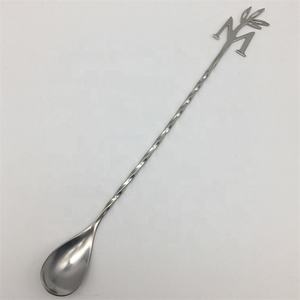 أدوات بار مخصصة من الفولاذ المقاوم للصدأ، عصا تقليب وخلط الكوكتيلات بنمط حلزوني ملتوي، ملعقة وخلاط - Product Image 2