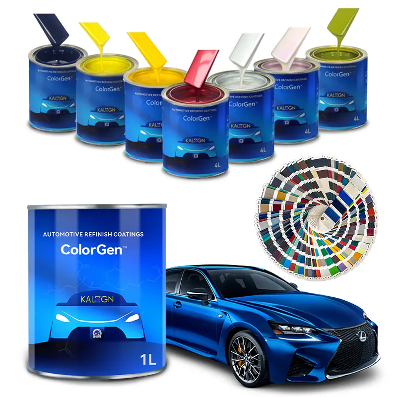 Colorgen Buena cobertura automotriz auto pintura Cámara base capa coche pintura herramientas pintura para coches