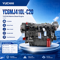 Motor Diésel Marino SCDC YUCHAI Serie YC6MJ, Modelo YC6MJ410-C20, 6 Cilindros en Línea, Refrigerado por Agua, Fácil Mantenimiento para Embarcaciones en Alta Mar
