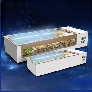 Mini réfrigérateur présentoir double porte personnalisé petit réfrigérateur <span class=keywords><strong>de</strong></span> table pour bière mini réfrigérateur à gâteau mini réfrigérateur présentoir - Product Image 5