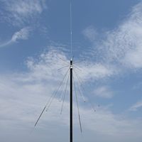 Antena Scanner Discone D3000N CB UHF VHF 25-3000MHz Polarisasi Vertikal untuk Antena Komunikasi Penerimaan dan Transmisi Radio SDR
