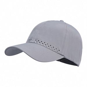 หมวกเบสบอลระบายอากาศได้ดี ป้องกันแสงแดด แห้งเร็ว สีพื้น สำหรับผู้ชายและผู้หญิง - Product Image 5