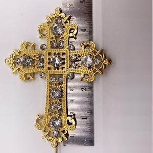 Adorno <span class=keywords><strong>de</strong></span> pastel cruzado para primera <span class=keywords><strong>comunión</strong></span>, bautismo religioso, bautizo, decoración <span class=keywords><strong>de</strong></span> recuerdo <span class=keywords><strong>de</strong></span> esencias para niños (oro), nuevo producto - Product Image 5