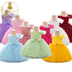 FSMKTZ, праздничное платье для маленьких девочек, одежда для новорожденных девочек, бальное платье, одежда для дня рождения, вечеринки, пышное свадебное платье