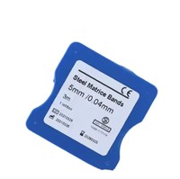 Bandes matricielles dentaires en acier inoxydable enroulables, 3 m par boîte, épaisseur 0,04 mm, plusieurs largeurs disponibles pour la restauration dentaire en clinique