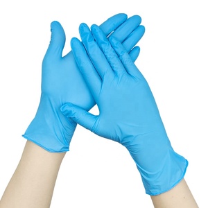 Gants d'examen en nitrile 3 mil, sans latex, imperméables, antidérapants, jetables, bleus, sans poudre, pour usage médical - Product Image 1
