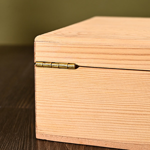 <b>Pine</b> Wooden <b>Box</b> Rectangle Handmade Customizable Thickness For Gift Craft Storage - Product Image 2