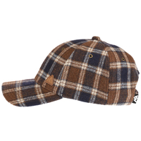 Casquette de baseball vintage en laine mélangée à 6 panneaux avec patch en cuir véritable, profil bas, doublure intégrale, idéale pour l'hiver et les activités de plein air
