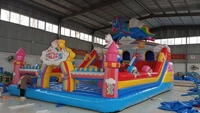 Aire de jeux gonflable sur le thème de l'espace Hualong, équipement d'amusement pour enfants de qualité commerciale, multi-zones, pour événements en plein air et parcs