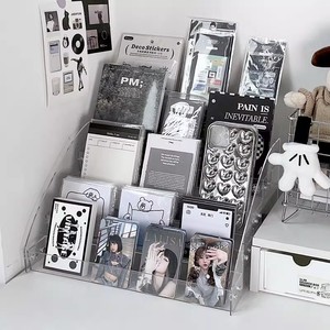 แท่นวางการ์ดแบบใส 7 ชั้น สำหรับจัดระเบียบการ์ด โปสการ์ด บันทึก แผ่นบันทึก สมุดบันทึก กล่องเก็บของ - Product Image 1