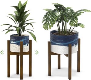 Pots de fleurs et jardinières modernes réglables, supports en bois de <span class=keywords><strong>bambou</strong></span> <span class=keywords><strong>pour</strong></span> plantes d'intérieur - Product Image 1