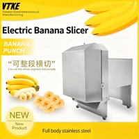 Machine à trancher les bananes électriques, épaisseur réglable de 0 à 10 mm, équipement commercial en acier inoxydable pour la fabrication de chips de plantain