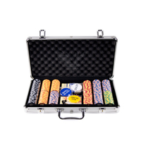 YH Discount nouvellement conçu personnalisé 300/500 pièces ensemble de jetons de poker en céramique avec boîtier en aluminium
