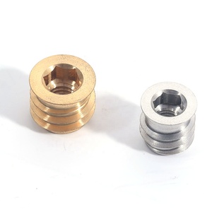 WXSNY 1/4 "-20 <span class=keywords><strong>5</strong></span>/16-18 황동 스테인레스 스틸 셀프 태핑 나무 스레드 삽입 - Product Image 2