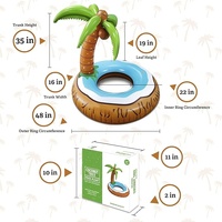 Flotteurs de piscine de noix de coco personnalisés en usine pour adultes gonflables gonflables flotteur de piscine gonflable jouets aquatiques de piscine à vendre