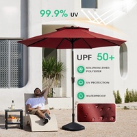 Parasol de restaurant extérieur manuel de grande taille 9' Europe, ouverture automatique, couleur personnalisable pour les fêtes, jardin et terrasse