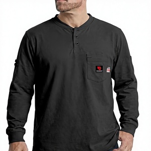 Camisas ARCCAPTAIN Talla S FR para Hombre, Camisa Henley Resistente al Fuego <span class=keywords><strong>de</strong></span> 8oz 100% Algodón, Ropa <span class=keywords><strong>de</strong></span> <span class=keywords><strong>Trabajo</strong></span> <span class=keywords><strong>de</strong></span> Manga Larga para Soldadura - Product Image 1