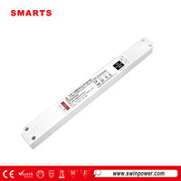 Sortie lumineuse d'armoire ultra mince 60w 120w 150w 200w Triac 0-10v Dimmable Led Driver Dc 12v 24v Led Alimentation