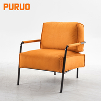 Fauteuil de relaxation PURUO moderne nordique de style mi-siècle en bois, en forme d'œuf, pour le sol, en cuir vert foncé