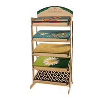 Présentoir en bois personnalisable Apache, prix usine pour supermarchés et centres commerciaux