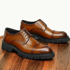 Botas de Nieve para Hombre, Otoño-Invierno 2026, Estampado de Leopardo, con Cordones, Cómodas, de Cuero Genuino, Casuales, Formales, para Negocios - Product Image 2