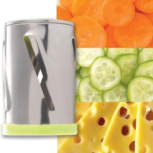 Mandoline de cuisine coupe-légumes multifonctionnel coupe-légumes manuel trancheuse et déchiqueteuse hachoir râpe à tambour de table - Product Image 3