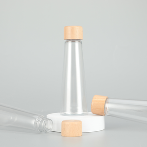 Botellas de Plástico PET Transparentes en Forma de Cono al por Mayor para Té Boba, Café, Bebidas Frías, Jugos, Smoothies, con Serigrafía y Tapa Personalizada - Product Image 1