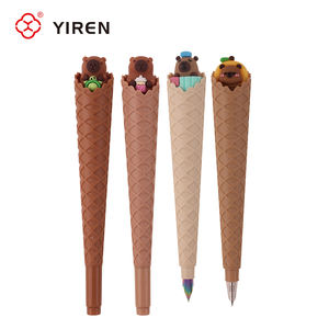 Yiren प्यारा आइसक्रीम शंकु फाउंटेन पेन कावायी पशु डिजाइन बच्चों और छात्रों के लिए कलम - Product Image 1