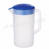 Pichet à eau en PP sans BPA de 2,4 L/3,3 L/5 L, pot à jus, pot à bière, thé au lait, boisson, carafe en plastique avec couvercle, résistant à la chaleur pour usage commercial