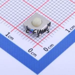 YTSE005A0352502B Tactile Switch SMD Switch Single Pole Single Throw Round Button 2.5N Vertical Mount - Product Image 1
