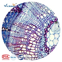 Ensemble de 25 Lames de Microscope Biologique Préparées pour Laboratoire Éducatif – Tissus Végétaux et Animaux – Microscope Pédagogique CE/ISO/ROHS