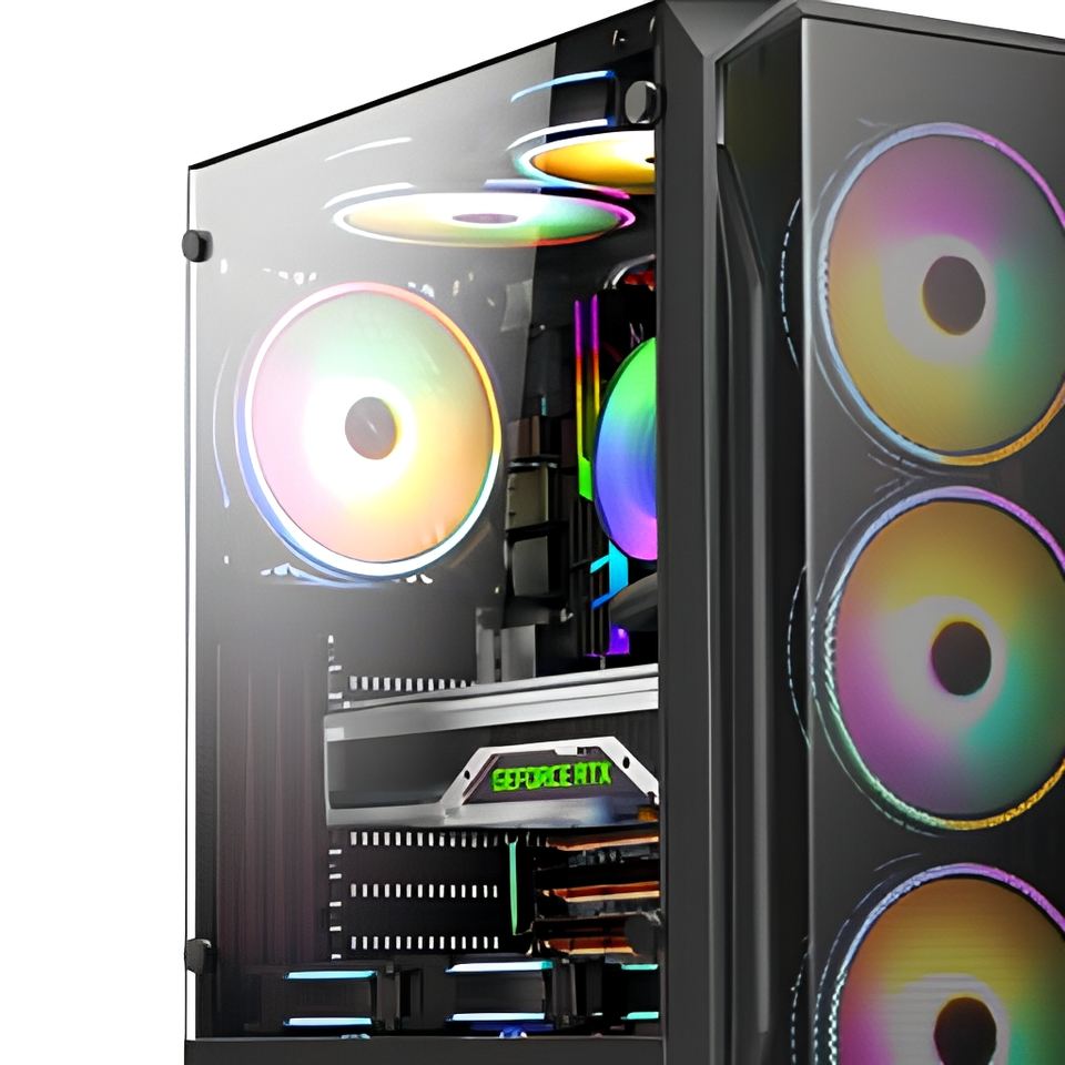 Port Design Notebook Case Bauhaus O11 Vision M ATX Mid Tower Gaming Computer Case Tempered Glass ...