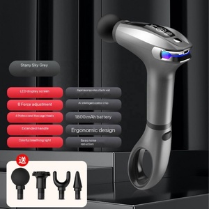 Pistola de masaje facial inalámbrica, masajeador muscular de percusión de tejido profundo, batería recargable - Product Image 2