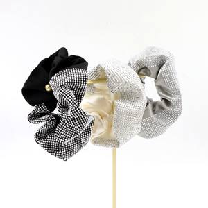 Aksesori rambut wanita dengan hiasan rambut berkualitas tinggi terbaik grosir dengan pengikat rambut berlian imitasi mewah dan elegan - Product Image 4