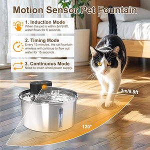 Dispensador de Agua Inteligente <span class=keywords><strong>para</strong></span> Mascotas 1688, Silencioso, con Sensor de Movimiento, de Acero Inoxidable, 7L, Bebedero Automático <span class=keywords><strong>para</strong></span> Gatos, Recipiente Filtrante <span class=keywords><strong>para</strong></span> Perros - Product Image 3