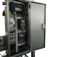 Détecteur vertical de corps étrangers par rayons X pour l'alimentation, tout-en-un, en acier inoxydable 304, haute précision, avec convoyeur à bande et conversion de fréquence rapide