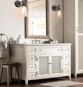 Commercio all'ingrosso minimalista vetro tazza pendente lampada da parete americana industriale paralume in vetro acciaio lampada da parete per ristorante corridoio - Product Image 5