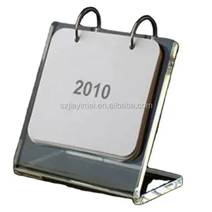 Factory Wholesale Custom Acrylic Display Racks Slant Back Sign Flip Photo Frame Calendar Holder with Clear Acrylic Material