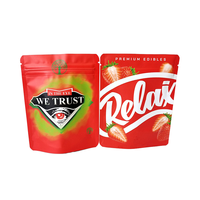 Sacs en mylar découpé de forme irrégulière avec logo personnalisé Sacs en mylar pour bonbons et collations d'emballage alimentaire en PET 3.5g 3.5 grammes