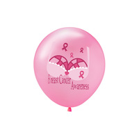 12 pouces rose sensibilisation au cancer du sein imprimé ballons Photo boîte stand thème ballon fête jardin anniversaire décoration Globos
