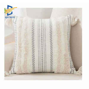 Innermor Vente Chaude Etsy Ins Mode Portable <span class=keywords><strong>Geo</strong></span> Rayé Tissé Tricoté Boho Décor À La Maison Géométrique Floral Coussins Chambre - Product Image 1