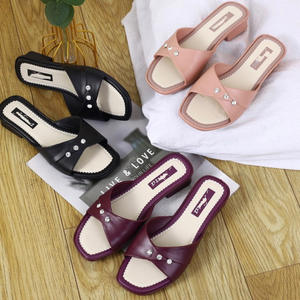 Lazy Man Slippers For <b>Outdoor</b> Wear Stylish Summer Women'S Shoes With Fashionable Trend Versatile Fit And Anti Slip <b>Function</b> - Product Image 4