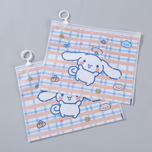 Melody Cartoon Ring Zipper Bag Creative Transparent Frosted Plastic <strong>Pencil</strong> <strong>Case</strong> Cute Multifunctional Document Storage Bag <strong>Sanrio</strong> - Product Image 6