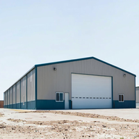Taller y Garaje Prefabricado Moderno con Estructura de Acero Resistente, Almacén Industrial Metálico con Garantía de 5+ Años
