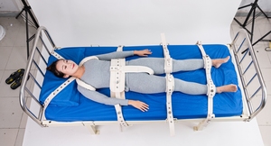 Modular Full <strong>Bed</strong> <strong>Medical</strong> <strong>Restraints</strong> System Pad 8 Fixation Point Full Body Bondage Set with Magnetic Locks System Medfet Asylum - Product Image 4