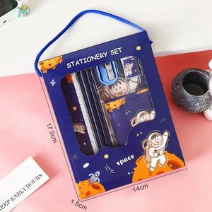 6 Pcs Eco-Friendly Promotional Supplies Stationery Set Back School Gift Pencil Sharpener Ruler <b>Eraser</b> Multifunction - Product Image 2