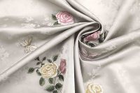 Rideaux et tissus d'ameublement en polyester jacquard à motif vintage européen, tissés avec un revêtement en PVC, poids moyen 200 g/m, pour garçons et filles, en stock